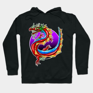 Chinese Dragon in the Moonlight Hoodie